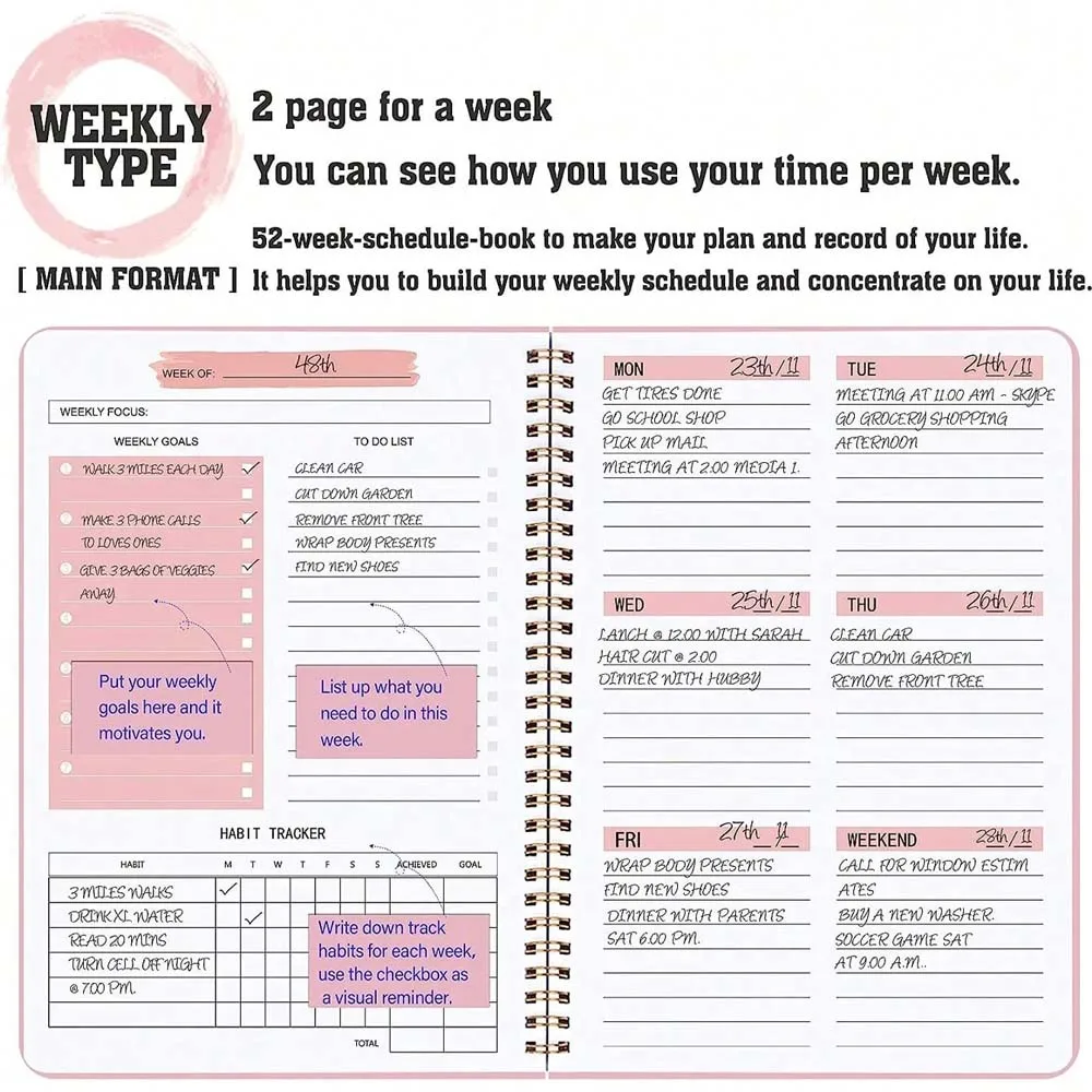 A5 Weekly Planner Coil Daily P - đánh giá và giá Planned Parenthood