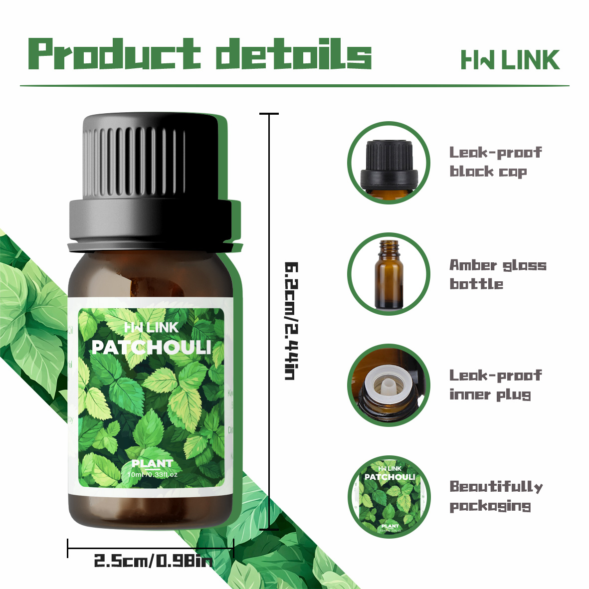 10ml Patchouli Essential Oils  - đánh giá và giá Plant Parenting