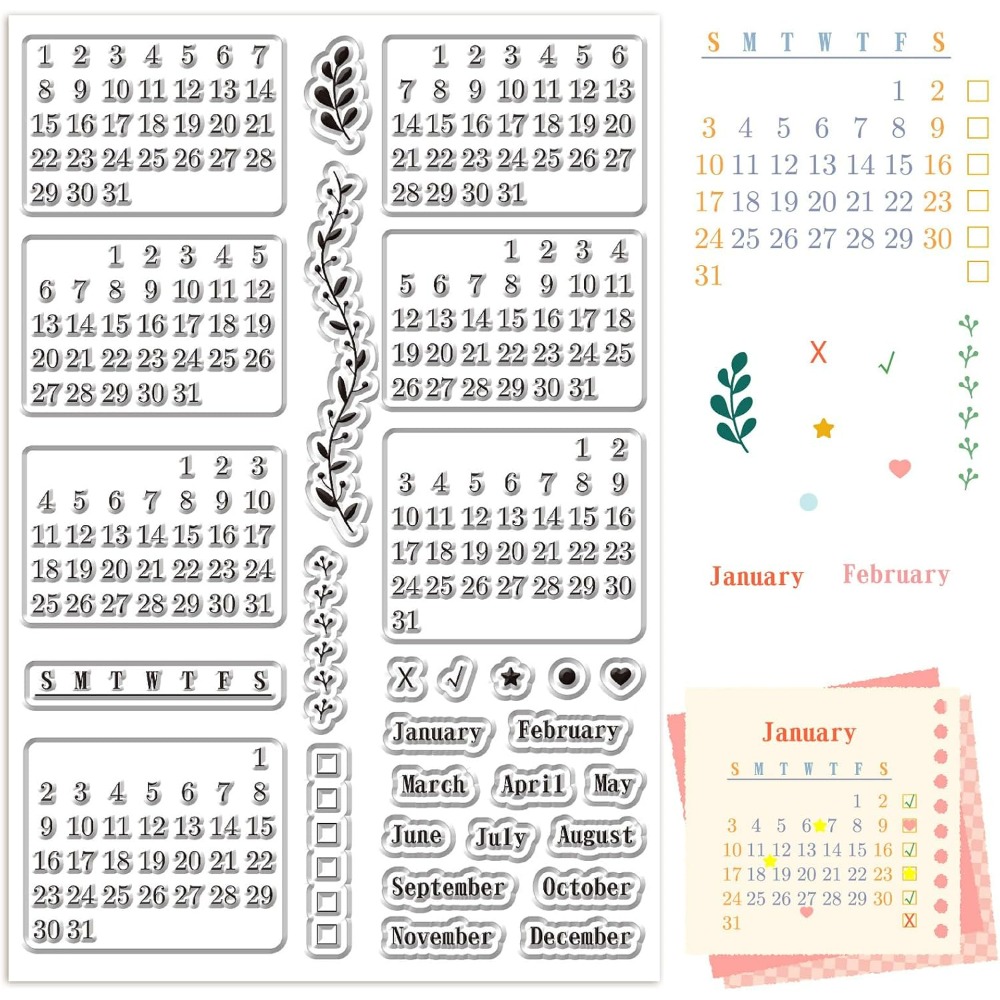 Calendar Clear Stamps Sheets R - đánh giá và giá Planned Parenthood