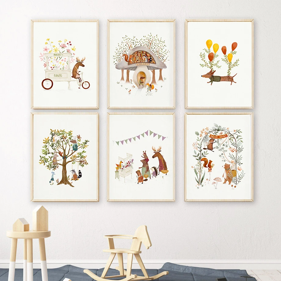 Cute Woodland Animals Illustra - đánh giá và giá Plant Parenting